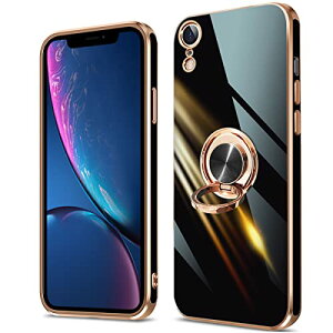 iPhone XR P[X O Jo[ Ot ϏՌ Sʕی CJ[}Egz_[ X^h _炩k ԍڃz_[Ή ^ y TPU Ȍȃt@bV (ubN) 