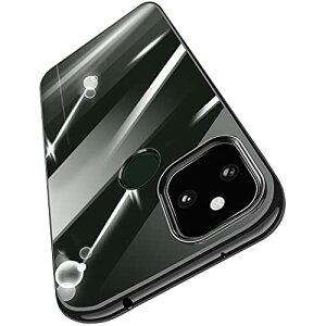 Google Pixel 5a ケース クリア TPU 耐衝撃 シリコン スリム 薄型 軽量 透明 メッキ加工 傷つけ防止 人気 全面保護 スマホケース ブラック 送料無料