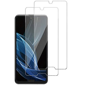 AQUOS R2 �K���X�t�B���� SH-03K SHV42 706SH �t�B���� �C�A�[�� �����Ȃ� �\��t���ȒP �A�N�I�X R2 �����K���X �t�� �ی�t�B���� 2���Z�b�g ��������