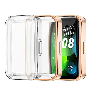 HUAWEI Band 10 / 9 / 8 P[X TPU Sʕی ϏՌ ^ y یP[XJo[ ( / [YS[h) [2] 