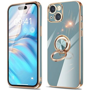 iPhone15 P[X Ot ACtH 15 Jo[ O ϏՌ X}zJo[ TPU y VR X^h@\t 360]ԍڃz_[ 6.1C`(O[u[) 