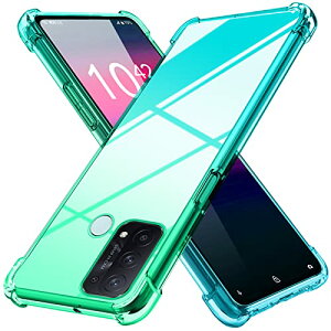 OPPO Reno5 A ケース クリア 薄型 軽量 tpu 耐衝撃 スマホケース 透明 アウトドア キャンプ BBQ 野外 フェス おしゃれ 黄変防止 防塵 一体型 人気 オッポ リノ5 a スマホカバー グラデーション緑 送