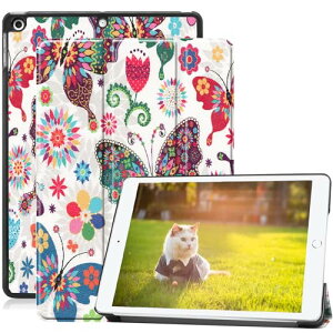 iPad �P�[�X 10.2 ��9 / 8 / 7���� (2021 / 2020 / 2019�N) �J�o�[ �O�܂� �X�^���h �I�[�g�X���[�v�@�\ �A�C�p�b�h�p�^�u���b�g�P�[�XPU+PC �y�� ���h�~ �ϏՌ�ipad �J�o�[ (���낿�傤 iPad 10.2 ��9 / 8 / 7
