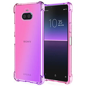 Xperia 8 P[X NA TPU SOV42 902SO ^ y Of[V X}zP[X op[ ϏՌ ςȂ CX[d\j[ GNXyA 8 gуJo[ Pink Purple 