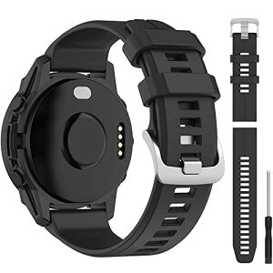 Garmin Approach S62 / ForeAthlete 945 / 745 / 935 �o���h �ʋC���x���g �_��ȃV���R�� ���߉\ �y�� Approach S62 �x���g �j���ʗp �ϋv�� �h���h�� (�u���b�N) ��������