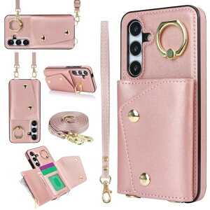 Galaxy A35 5G �P�[�X �蒠�^ PU���U�[ �J�[�h���[ ���K���� �X�}�z�J�o�[ �M�����N�V�[ A35 5G �蒠�^�P�[�X ���X�g���b�v �����O�t�� Galaxy A35 5G �g�уJ�o�[ ������ ��|�� �΂ߊ|��-�s���N ������