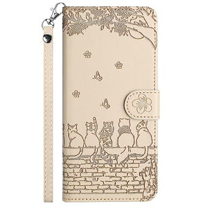 AQUOS Sense4 basic ケース 手帳型 レザー Sense4/ Sense4 Lite カバー SH-41A SH-53A SHG03 カバー 内蔵マグネット軽量 耐衝撃 スマホケース 桜の下の猫 AQUOS Sense 5G カード収納 スタンド機能 収納 人気 高級PU