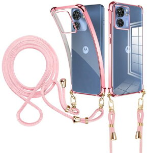 �������� Motorola Edge 40 �P�[�X �N���A �V�����_�[ �ϏՌ� Edge40 �X�}�z�P�[�X Edge 40 �J�o�[ ���� �l�b�N�X�g���b�v �񂩂� �΂߂��� �X�g���b�v ���|�� �����h�~ ���菝�h�~ TPU �y�� �g�ѕ֗� 