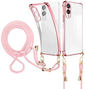 Arrows We2 F-52E ケース クリアショルダー Arrows We2 スマホケース Arrows We2 FCG02 カバー 耐衝撃 薄型 TPU 軽量 肩がけ 首掛け 紐付きバンパー カバー ストラップ付き ストラップホール付き 透明 スト