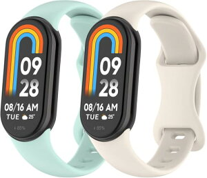 �o���h �����o���h Xiaomi Mi Band 10 �����V���I�~ �X�}�[�g9/8 �����o���h �ւ��x���g �_�炩���V���R�� �����x���g ���߉\ (�x�A�O���[��+�X�^�[���C�g) ��������