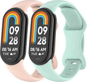 �o���h �����o���h Xiaomi Mi Band 10 ���� �V���I�~ �X�}�[�g9/8 �����o���h �ւ��x���g �_�炩���V���R�� �����x���g ���߉\ (�k�[�h�O���[��+�s���N) ��������