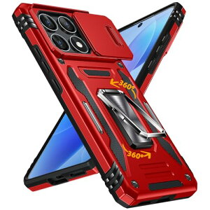 Xiaomi POCO X6 PRO �P�[�X �����O�t�� �ϏՌ� pc+tpu �ԍڃz���_�[�y�� ���^ �C�菝�h�~ ���o���Ղ� 360°��] �X�^���h�@�\ �����O �g�уJ�o�[ �� ��������