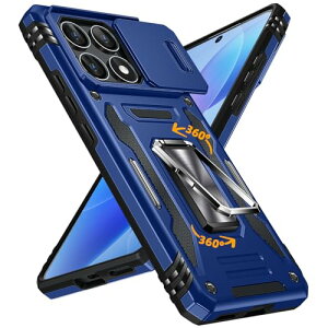 Xiaomi POCO X6 PRO �P�[�X �����O�t�� �ϏՌ� pc+tpu �ԍڃz���_�[�y�� ���^ �C�菝�h�~ ���o���Ղ� 360°��] �X�^���h�@�\ �����O �g�уJ�o�[ �� ��������