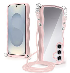 Galaxy S25 ケース クリア ショルダー SC-51F スマホケース ス ストラップ付き ギャラクシーS25 カバー 耐衝撃 透明 かわいい 人気 薄型 軽量 首かけ 肩掛け 縄掛け 取り外し可能 長さ調整可能 ワイ