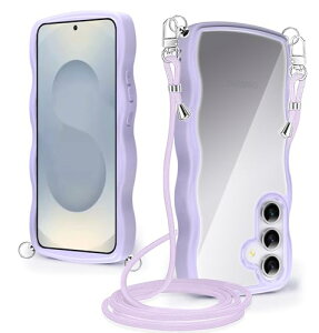 Galaxy S25 ケース クリア ショルダー SC-51F スマホケース ス ストラップ付き ギャラクシーS25 カバー 耐衝撃 透明 かわいい 人気 薄型 軽量 首かけ 肩掛け 縄掛け 取り外し可能 長さ調整可能 ワイ