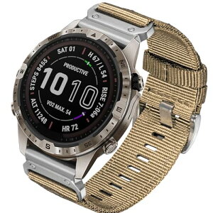 26mm K[~ NCbNtBbg iCoh Instinct 3 AMOLED 50mm/3 Solar - 50mm Enduro1/2/3 Fenix 8 AMOLED 51mm/8 Solar 51mm/7X Pro/7X Tactix 7 AMOLED/7 ProȂǑΉ ЊOi ֕i Khaki/Silver 