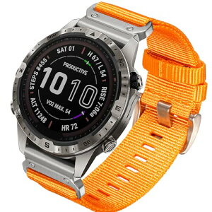 22mm K[~ NCbNtBbg iCoh Instinct 3 Solar 45mm/3 AMOLED 45mm/E 45mm Approach S70 47mm MARQ Adventurer/Adventurer (Gen 2) Fenix 8 AMOLED 47mm/8 Solar 47mm/E 47mmȂǑΉ ЊOi ֕i Orange/Silver 