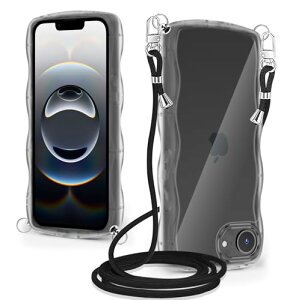 iPhone 16E ケース クリア ショルダー アイフォン16e スマホケース ス ストラップ付き カバー 耐衝撃 透明 かわいい 人気 薄型 軽量 首かけ 肩掛け 縄掛け 取り外し可能 長さ調整可能 ワイヤレス