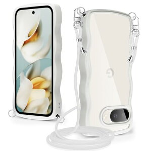 Google Pixel 9A ケース クリア ショルダー 耐衝撃 かわいい 人気 グーグル ピクセル9a カバー 透明 スマホケース 薄型 軽量 首かけ 肩掛け 縄掛けケース ストラップ付き 取り外し可能 長さ調整可