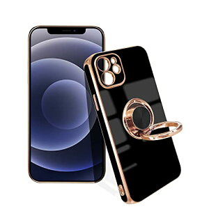 iPhone 12 P[X Ot ϏՌ O X}zP[X ACtH12 Jo[ X^h@\ 360°] ԍڃz_[Ή Xgbvz[t h~ C菝h~ y ̌^(ubN) 