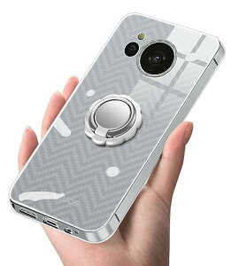 AQUOS Sense7 ケース クリア リング付き tpu SH-53C SHG10 SH-M24 シリコンケース リング 薄型 軽量 耐衝撃 擦り傷防止 落下防止 レンズ保護 指紋防止 車載ホルダー対応 一体型 人気 携帯 送料無料
