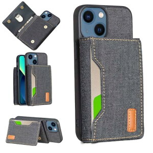 iPhone 14 P[X  X^h@\ p OR ԍڃz_[Ή fjP[X (ubN) ACtH14 z^ J[hP[X ΋z h eʎ[ wʃJo[ Abviphon