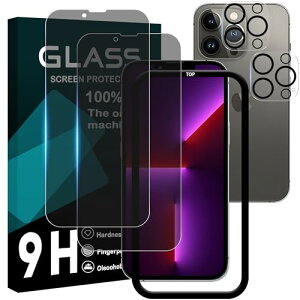 iPhone13 Pro max KXtB `h~ iPhone 13 Pro max tB ̂h~ (2) + YtB (2) ACtH13v}bNX t یtB vCoV[tB Uh~ 