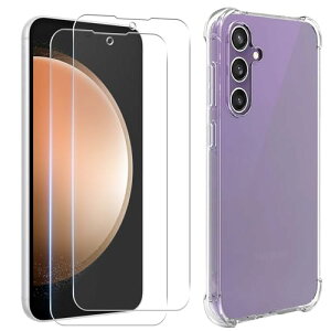 Galaxy S23 FE tB (2) + P[X MNV[ S23 FE KXtB tیtB KX Uh~ 3D TouchΉ x wh~ Galaxy S23 FE Jo[ _ TPU S ~ 