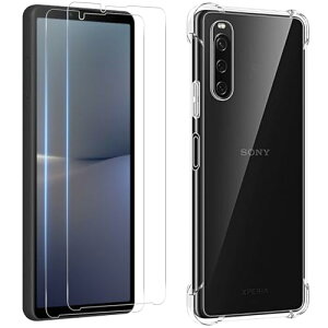 Xperia 10 V SO-52D SOG11 tB (2) + P[X xperia10 v KXtB GNXyA 10 V tیtB KX Uh~ 3D TouchΉ x wh~ Xperia10 V Jo[ _ TPU S 
