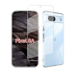Google Pixel 8A KXtB + NA P[X  \tg Pixel 8A 5G یtB 1 dx9H ߗ Uh~ z TPUیP[X 1 y Ռz h~ gѕ֗ ~[1+1Z