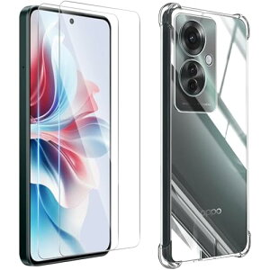  OPPO Reno11 A tB (2) + P[X oppo reno11 a KXtB reno11 a tیtB Ib| reno11 a KX Uh~ 3D TouchΉ x wh~ Jo[ _ TPU S 