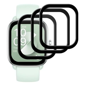 Amazfit GTS 4 Mini tB Ή amazfit gts4 mini یtB ʕیV[g tV[ Jo[ tی \tg PET Yf@ 3DȖʃJo[ ϏՌ  CA[ x [3Zbg] 