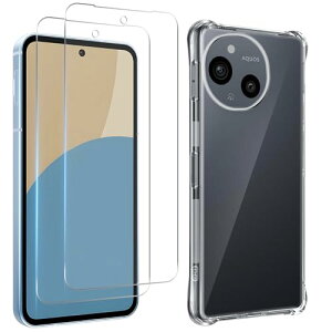 AQUOS Sense9 SH-M29 SH-53E tB (2) + P[X sense 9 KXtB tیtB KX Uh~ 3D TouchΉ x wh~ ANIXZX9 Jo[ _ TPU S ~ 