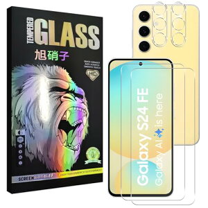 Galaxy S24 FE 5G tB wFؑΉ Galaxy S24 fe KXtB [2] + YtB [2] MNV[ S24 FE tیtB 炳 KX ϏՌ Uh~  CA[ 3D Touch