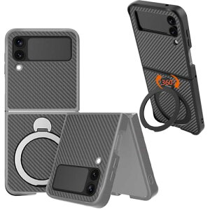 Galaxy Z FLIP 3 / 4 P[X MagSafeΉ J[{t@Co[ [360°]X^h] Samsung Galaxy ZFLIP3 / 4p y ϏՌ ͎ CX[d ~ tJo 