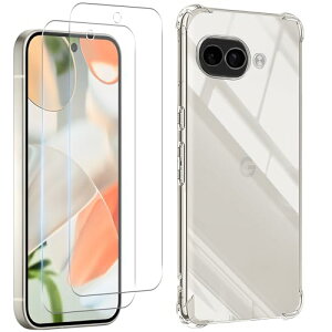Google Pixel 9A 5G tB (2) + P[X pixel 9a KXtB sNZ9a tیtB KX Uh~  3D TouchΉ x wh~ Jo[ _ TPU S ~ h