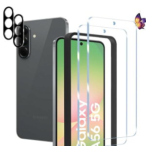 Galaxy A56 5G ���X�t�B���� (2��) +�J�����t�B���� (2��) �M�����N�V�[ A56 5G �ی�t�B���� �����K���X �t�� �ی�t�B���� �����^�b�`�\�t�� �C�A�[�� �P�[�X�Ɗ����� �d�x9H ��U�h�~ �w��h�~ 