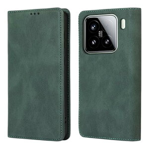 Xiaomi 15 �P�[�X �蒠�^ �V���I�~15 �X�}�z�P�[�X �V���I�~ 15 5G �V���I�~ 15 SIM�t���[ 6.36�C���`�Ή� Xiaomi 15 �蒠�^�P�[�X �}�O�l�b�g�� �J�[�h���[ �X�^���h�@�\ �S�ʕی� ���z�^ (�O���[��) ��