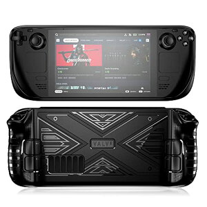 Steam Deck �P�[�X �X�`�[���f�b�L �ی�J�o�[ �l�ԍH�w�݌v ���E�ȒP �S�ʕی� �ϏՌ� �L�Y�h�~ Steam Deck�Q�[���@�Ɉ�̌^�ی�P�[�X tpu�\�t�g�V�F�� Steam Deck �p�̃A�N�Z�T���[ (�u���b�N)