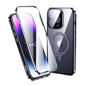 iPhone 15 Pro Max P[X Ot Magsafe SʃJo[ X^h@\ JYی tJo[ tیKX ACtH15 Pro Max OP[X  NA,Zu[ 