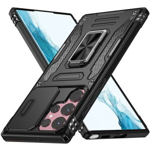 Galaxy S23 Ultra P[X Ot ϏՌ PC SC-52D SCG20 X}zP[X XChJveN^[t X^h@\ MNV[S23 Eg P[X ԍڃz_[ 360°] u  TPUo