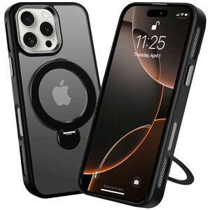 iPhone 16 Pro P[X 360°]X^h MagSafe ACtH16Pro ϏՌ O Jo[ iPhone16Pro X}zP[X Ot ^h[dԍڃz_[ VFM ubN 