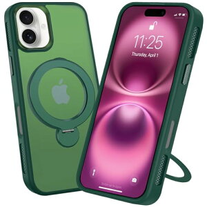 iPhone 16 Plus P[X 360°]X^h MagSafe ACtH16Plus ϏՌ O Jo[ iPhone16Plus X}zP[X Ot ^h[dԍڃz_[ VFM O[ 