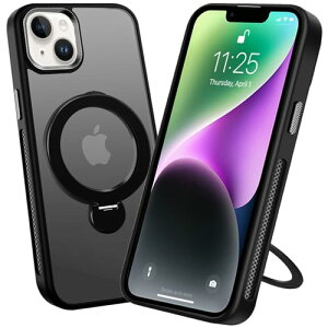 iPhone 14 / 13 P[X 360°]X^h MagSafe ACtH14 ϏՌ O Jo[ iPhone13 X}zP[X Ot ^h[dԍڃz_[ VFM ubN 