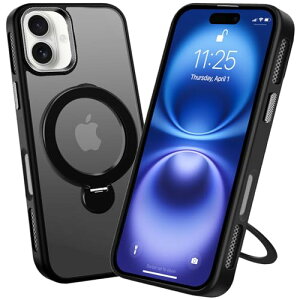 iPhone 16 P[X 360°]X^h MagSafe ACtH16 ϏՌ O Jo[ iPhone16 X}zP[X Ot ^h[dԍڃz_[ VFM ubN 