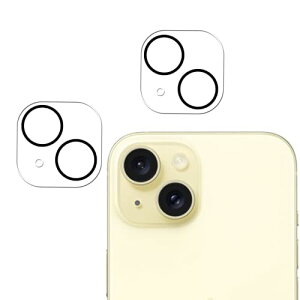 iPhone15 / iPhone 15 Plus カメラフィルム レンズ 保護カバー 強化ガラス カメラ保護 全面保護 保護フィルム アイフォン15カメラフィルム レンズ アイフォン15 プラスカメラフィルム レンズ [2枚セ