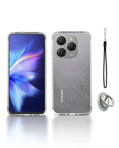 Blackview Shark 9 �P�[�X �J�o�[ �y�� ���^ TPU �X�}�z�����O �����O�u���P�b�g �X�^���h�@�\ �o���p�[�J�o�[ �����Y�ی� �ϋv�� �ϏՌ� �S�ʕی�J�o�[ �g�уJ�o�[ �����h�~ �w��h�~ �X�}�z�P