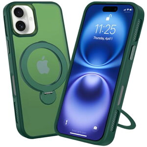 iPhone 16 P[X 360°]X^h MagSafe ACtH16 ϏՌ O Jo[ iPhone16 X}zP[X Ot ^h[dԍڃz_[ VFM O[ 