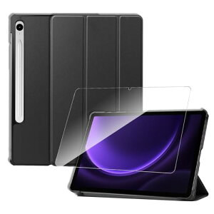 Galaxy Tab S9 FE P[X tB Zbg X^h Sʕی px LYh~ y ^ubg ㎿PUU[ Jo[ ^ubgpANZT[ یP[X KXtB (ubN) 