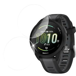 GARMIN Forerunner 165/165 Music �K���X�t�B���� �d�x9H �t�� �ی� �t�B���� [2��] ��������